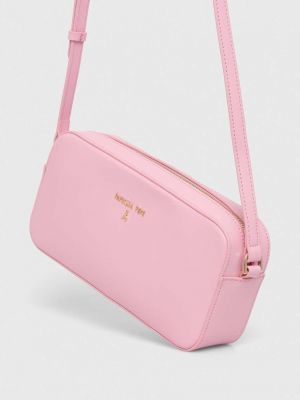 Kožna torbica Patrizia Pepe ružičasta