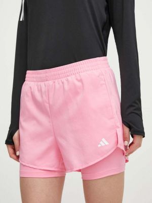 Pantaloni scurți cu talie înaltă Adidas Performance Roz