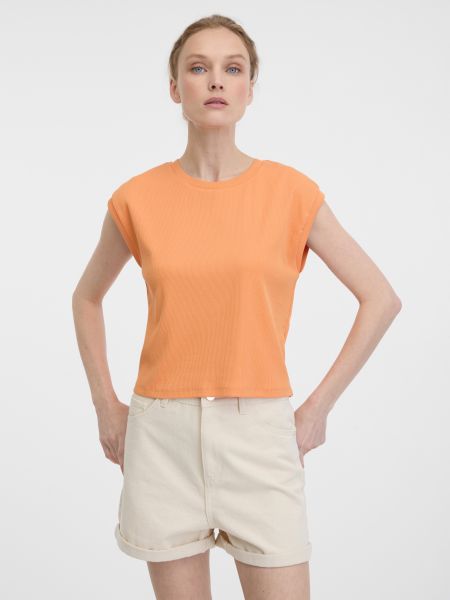 Marškinėliai trumpomis rankovėmis Orsay oranžinė