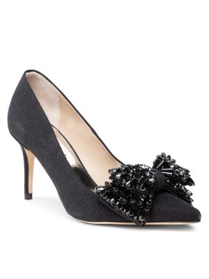 Полуотворени обувки с ток Custommade черно