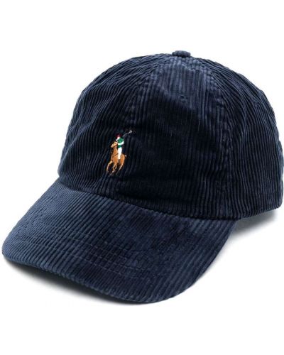 Bomull kordfløyel brodert cap Polo Ralph Lauren