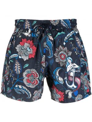 Shorts à fleurs Etro bleu