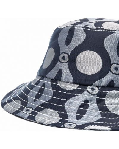 Sombrero con estampado con estampado abstracto Charles Jeffrey Loverboy azul