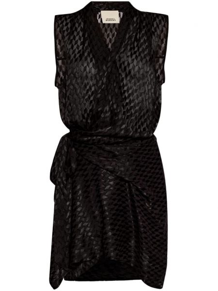 Drapované šaty Isabel Marant černé
