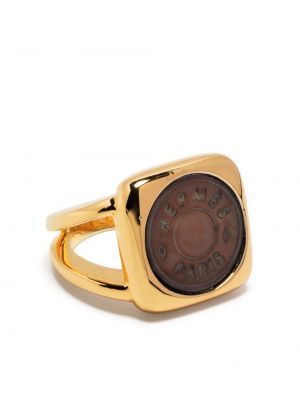 Gyűrű Hermès aranyszínű