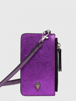 Usnjena denarnica Kurt Geiger London vijolična