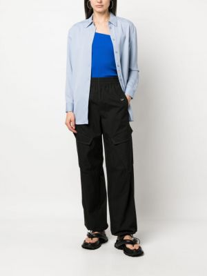 Chemise avec manches longues Calvin Klein bleu