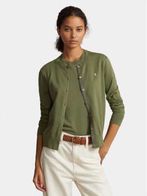 Džemper bootcut Polo Ralph Lauren zelena