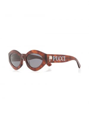 Sluneční brýle s potiskem Pucci hnědé