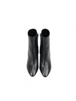 Botas de agua de cuero Yves Saint Laurent Vintage negro