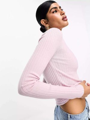 Приталенный свитер из шерсти мериноса & Other Stories розовый