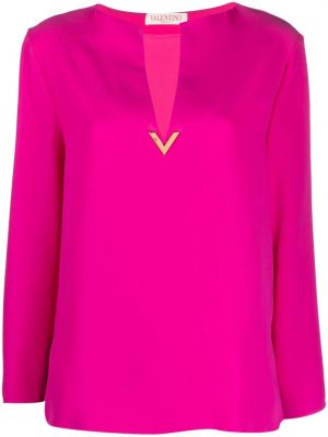 Bluză de mătase Valentino Garavani Pre-owned roz