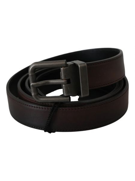 Cinturón de cuero elegante Dolce & Gabbana marrón