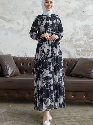Sukienka szyfonowa plisowana Instyle czarna