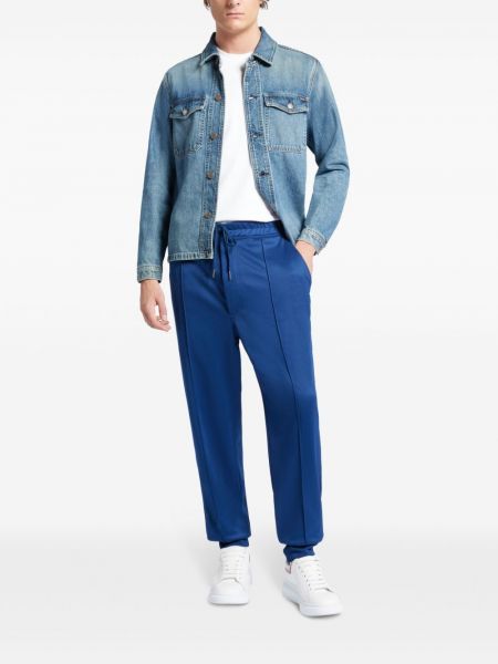 Spodnie sportowe z dżerseju Tom Ford niebieskie