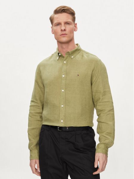 Košile Tommy Hilfiger zelená