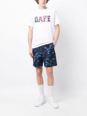 Shorts mit camouflage-print A Bathing Ape® blau