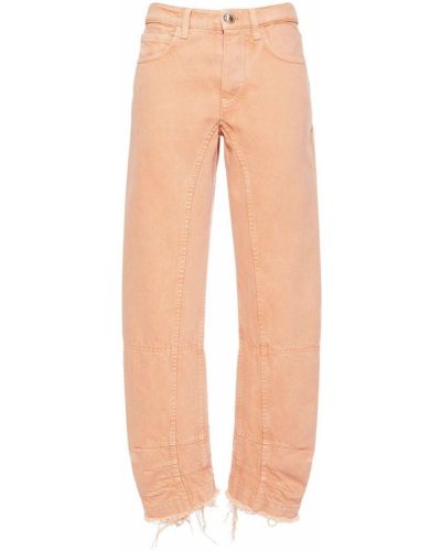 Bavlnené priliehavé džínsy s nízkym pásom Jil Sander