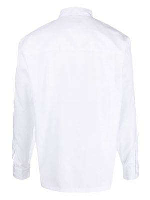 Bavlněná košile s výšivkou Adish bílá