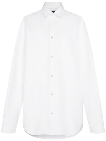 Camisa de algodón Balenciaga blanco