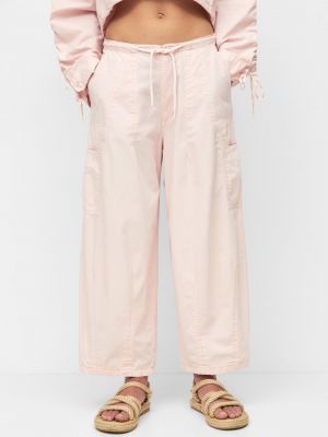 Pantaloni cu buzunare Pull&bear roz