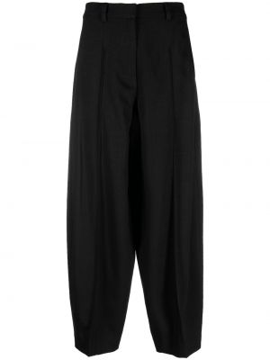 Плисирани прав панталон Stella Mccartney черно