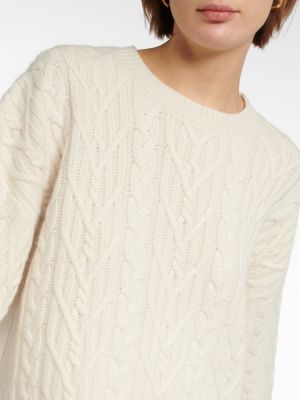 Кашмирен пуловер Nili Lotan бяло