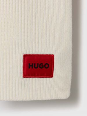 Szal wełniana Hugo biała