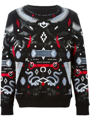 Trykt sweatshirt Marcelo Burlon County Of Milan svart