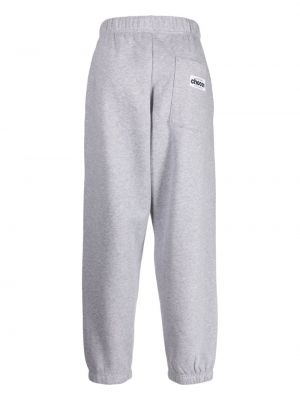 Pantalon en coton avec applique Chocoolate gris