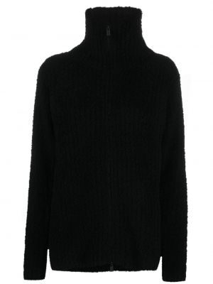 Пуловер с цип Yohji Yamamoto черно