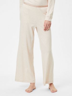 Широки панталони тип „марлен“ Calvin Klein Underwear бежово