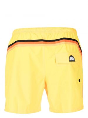 Shorts à rayures Sundek jaune