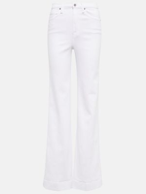Jeans bootcut large 7 For All Mankind blanc