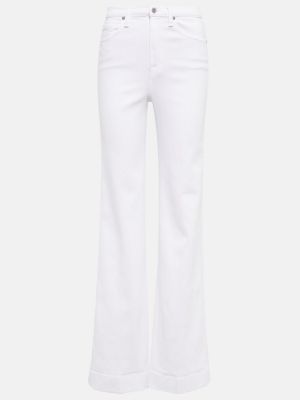 Høy midje flare jeans 7 For All Mankind hvit