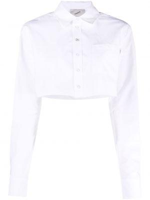 Памучна риза Coperni бяло