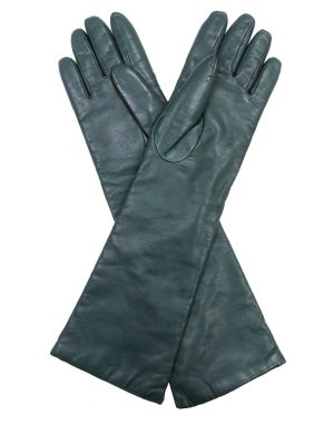 Кожаные перчатки Sermoneta Gloves зеленые