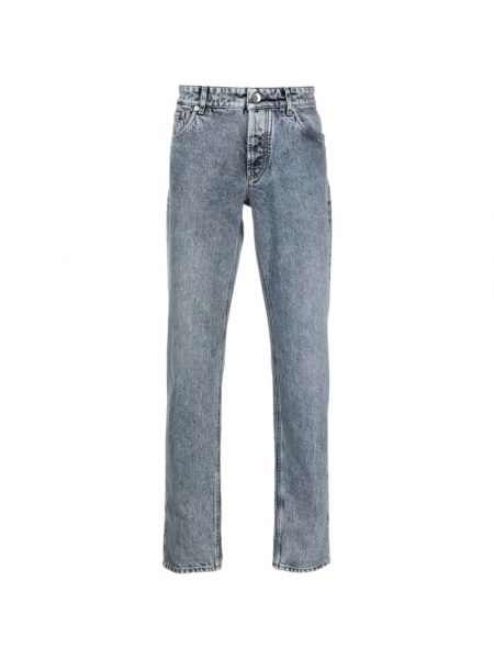 Klassische slim fit skinny jeans mit reißverschluss Brunello Cucinelli blau