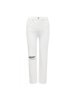 Proste jeansy Re/done białe