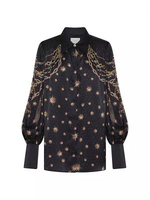 Шелковая блузка со звездочками Camilla