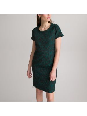 Vestido largo de tejido jacquard Anne Weyburn verde
