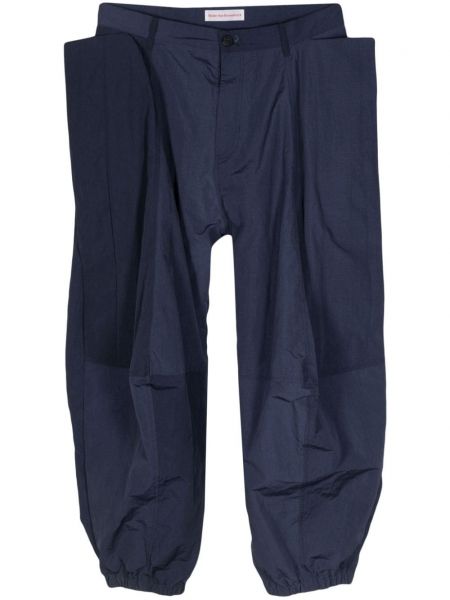 „cargo“ stiliaus kelnės Walter Van Beirendonck mėlyna