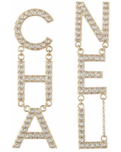 Złote kolczyki sztyfty Chanel Pre-owned