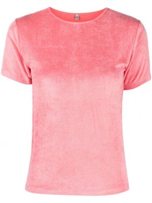 Tricou de catifea Baserange roz
