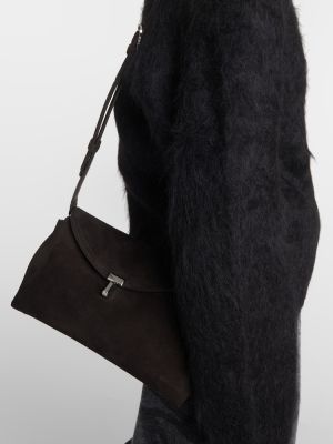 Велурени чанта тип „портмоне“ Toteme кафяво