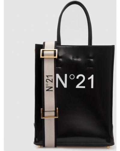 Тоут сумка через плече з логотипом N°21, чорна
