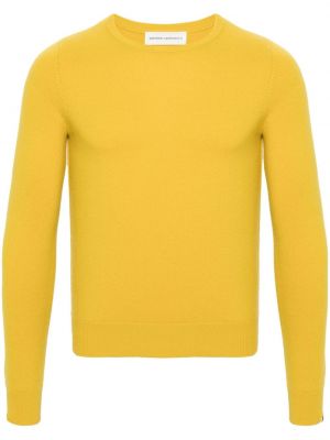 Maglione di cachemire slim fit Extreme Cashmere giallo