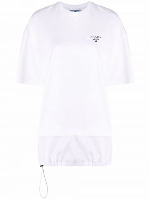 Найлонова тениска Prada бяло