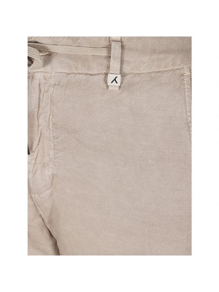 Pantalones cortos de lino de algodón Myths beige