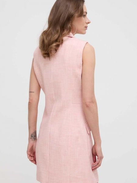 Mini šaty Guess růžové